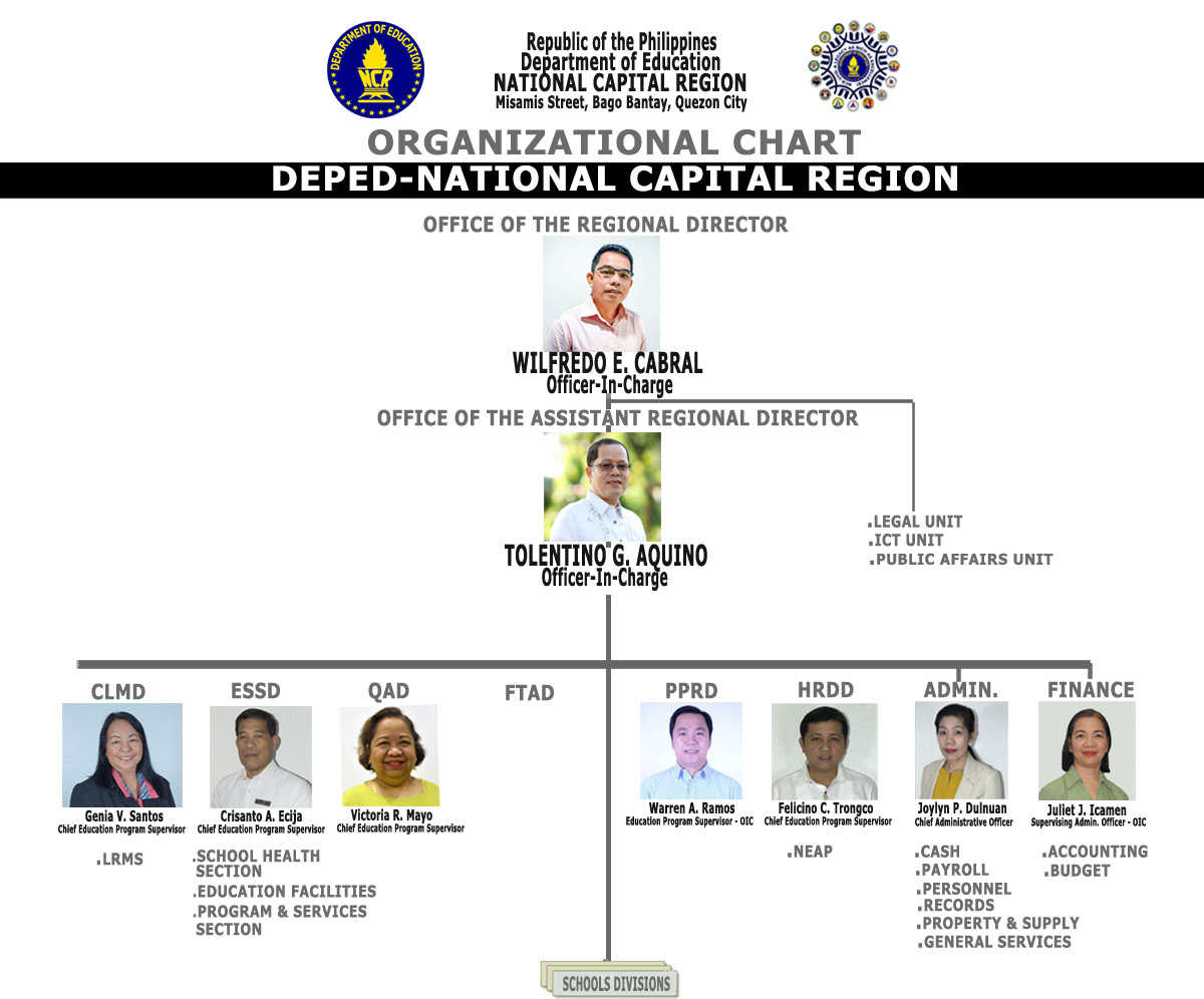 DepEd-NCR Organizational Chart | Department Of Education