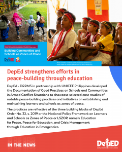 DepEd strengthens efforts in peace-building through education