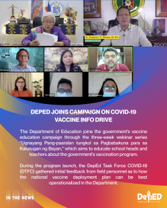 DepEd joins campaign on COVID-19 vaccine info drive