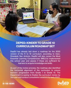 DepEd: Kinder to Grade 10 curriculum roadmap set