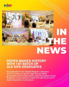 DepEd makes history with 1st batch of ALS SHS graduates