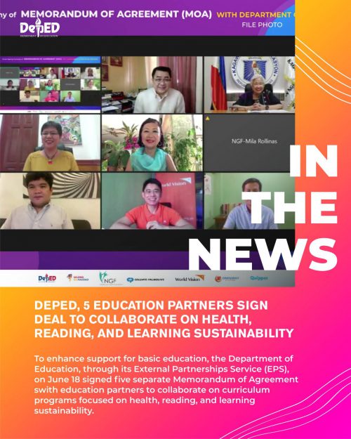 DepEd, 5 Education Partners Sign Deal To Collaborate On Health, Reading ...