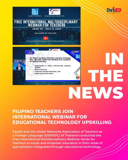 Filipino teachers join international webinar for educational technology ...