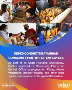 DepEd conducts Bayanihan Community Pantry for employees