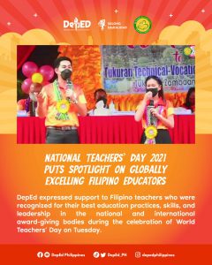 National Teacher’s Day 2021 puts spotlight on globally excelling Filipino educators