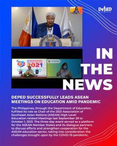 DepEd successfully leads ASEAN meetings on education amid pandemic