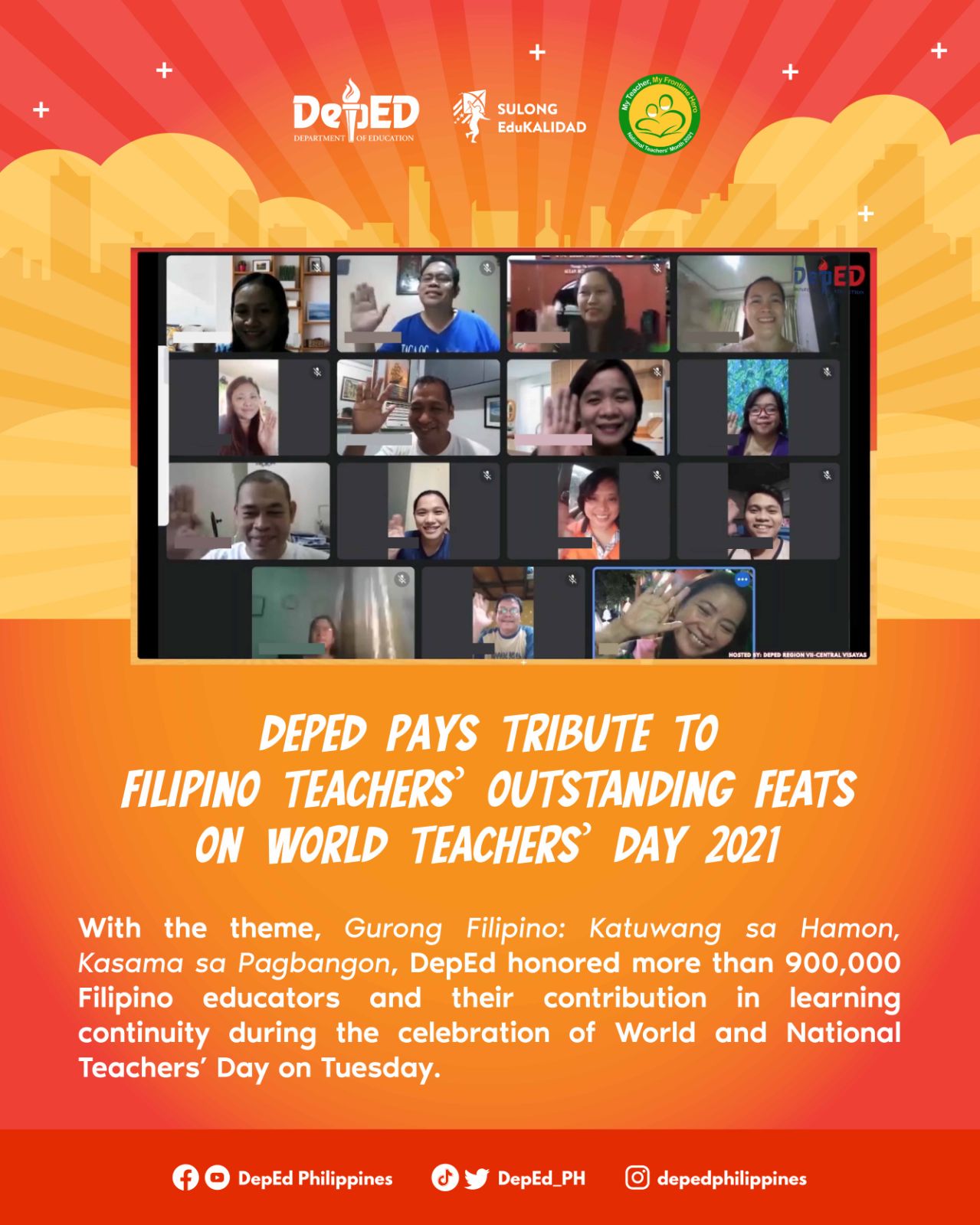 DepEd Pays Tribute To Filipino Teachers Outstanding Feats On World 