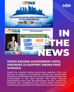 DepEd enjoins government units, partners to support smoke-free schools