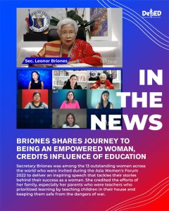 Briones shares journey to being an empowered woman, credits influence of education