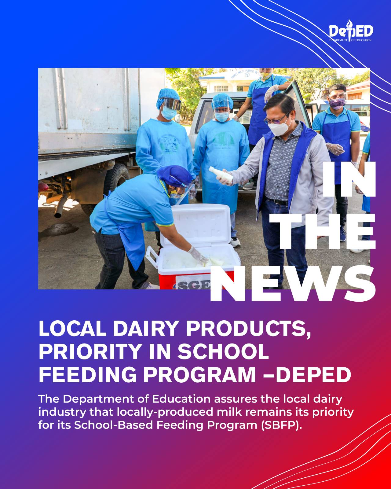 Local Dairy Products Priority In School Feeding Program DepEd 