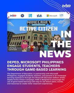 DepEd, Microsoft Philippines engages students, teachers through game-based learning