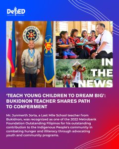 ‘Teach young children to dream big’: Bukidnon teacher shares path to conferment