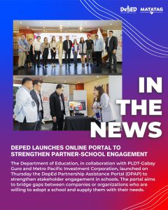 DepEd launches online portal to strengthen partner-school engagement