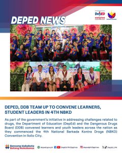 DepEd, DDB team up to convene learners, student leaders in 4th NBKD