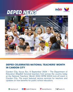 DepEd Celebrates National Teachers’ Month in Candon City