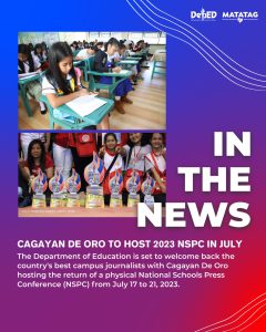 Cagayan de Oro to host 2023 NSPC in July