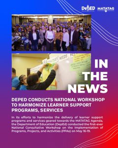 DepEd conducts national workshop to harmonize learner support programs, services