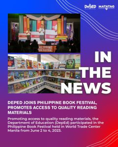 DepEd joins Philippine Book Festival, promotes access to quality reading materials