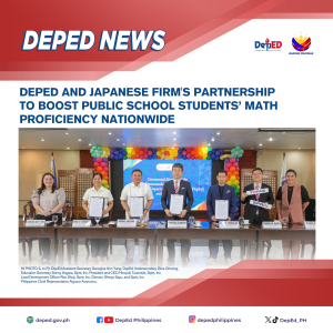 DepEd and Japanese Firm’s Partnership to Boost Public School Students’ Math Proficiency Nationwide