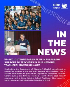 VP-Sec. Duterte bares plan in fulfilling support to teachers in 2023 National Teachers’ Month kick-off