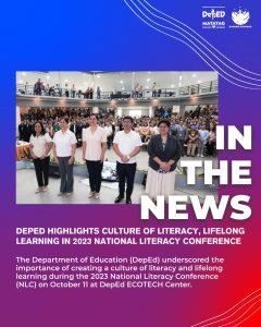 DepEd highlights culture of literacy, lifelong learning in 2023 National Literacy Conference