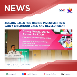 Angara calls for higher investments in early childhood care and development